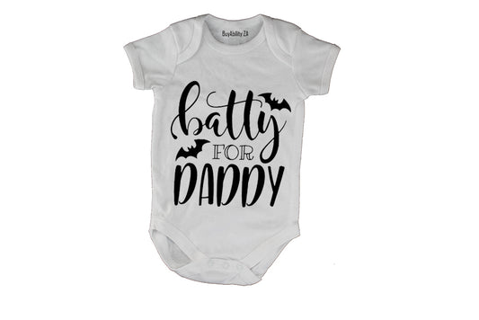Batty for Daddy - Halloween - Baby Grow