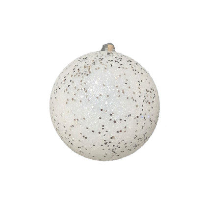 White and Silver Christmas Bauble Set - 24 Baubles