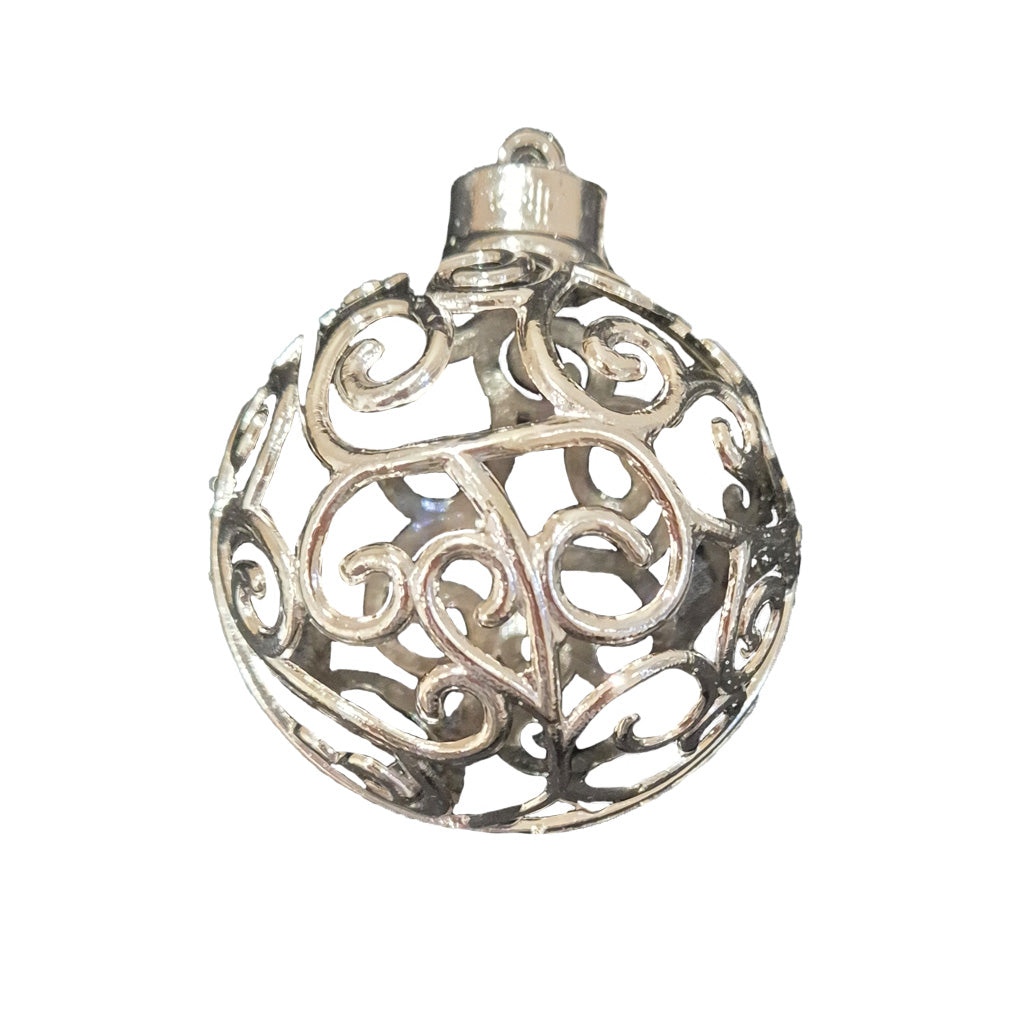 White and Silver Christmas Bauble Set - 24 Baubles
