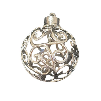 White and Silver Christmas Bauble Set - 24 Baubles