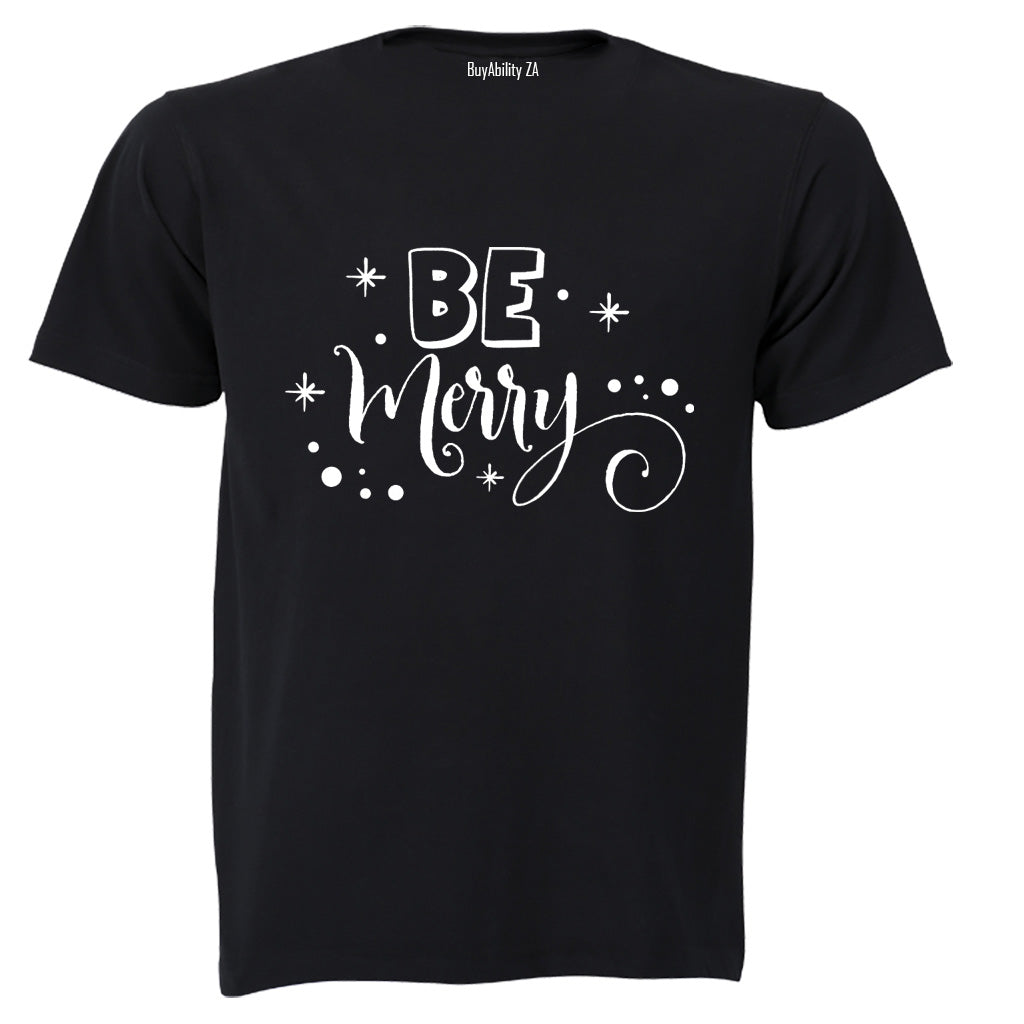 Be Merry - Christmas - Adults - T-Shirt