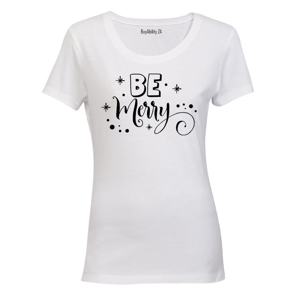 Be Merry - Christmas - Ladies - T-Shirt
