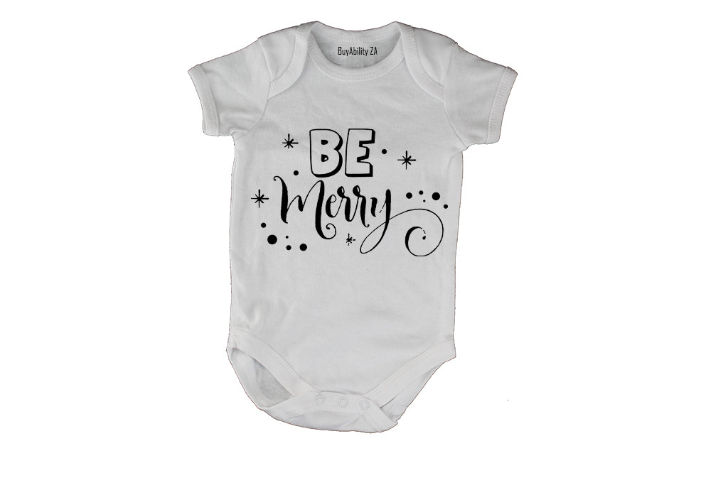 Be Merry - Christmas - Baby Grow