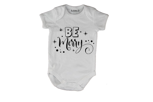Be Merry - Christmas - Baby Grow