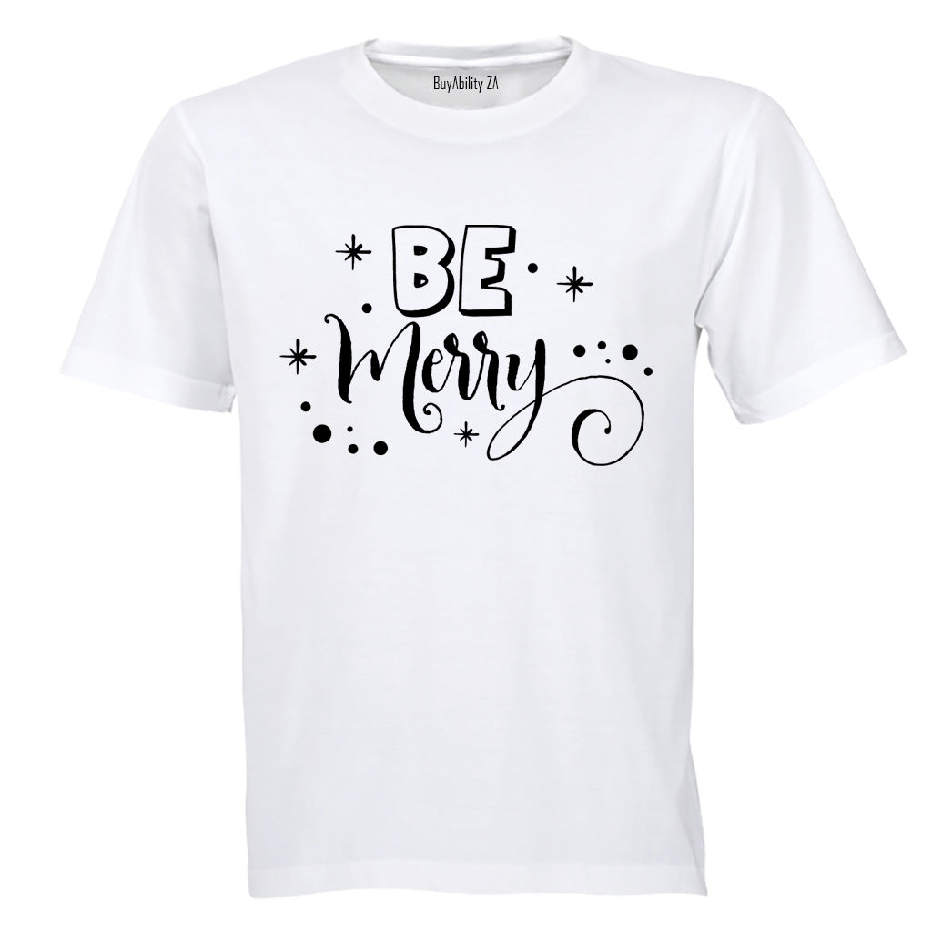 Be Merry - Christmas - Kids T-Shirt