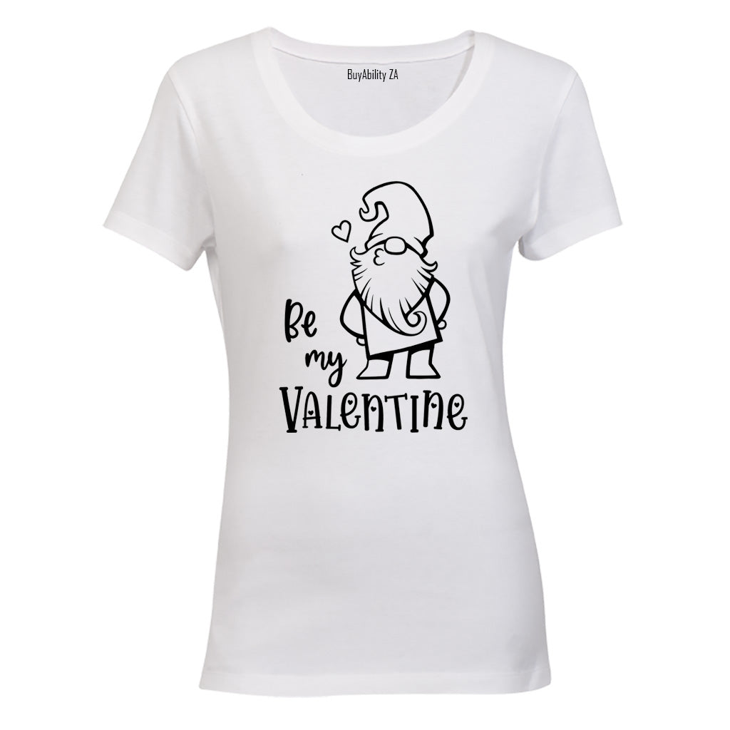 Be Mine Valentine - Gnome - Ladies - T-Shirt