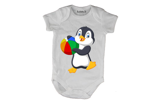 Beach Ball Penguin - Baby Grow