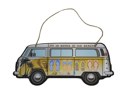 Vintage Van - Life Is Better At The Beach Sign