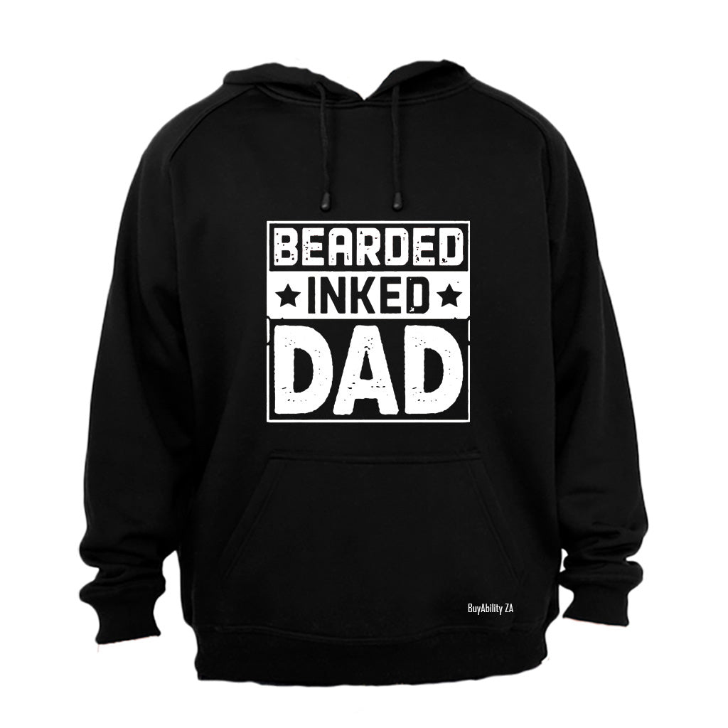 Bearded. Inked. DAD - Square - Hoodie