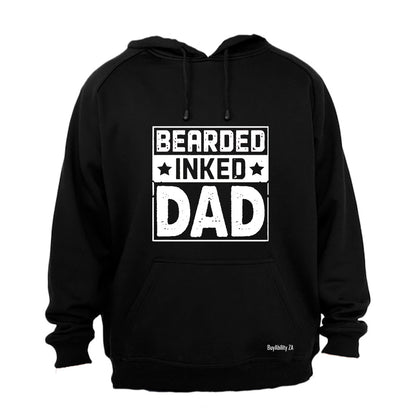 Bearded. Inked. DAD - Square - Hoodie