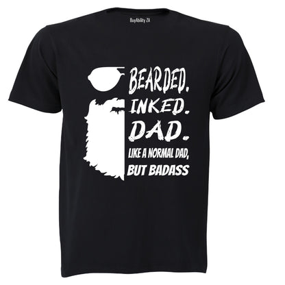 Bearded. Inked. DAD - Adults - T-Shirt - BuyAbility