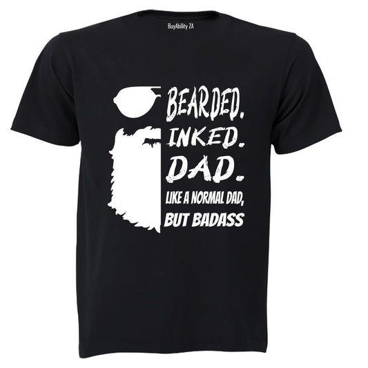 Bearded. Inked. DAD - Adults - T-Shirt