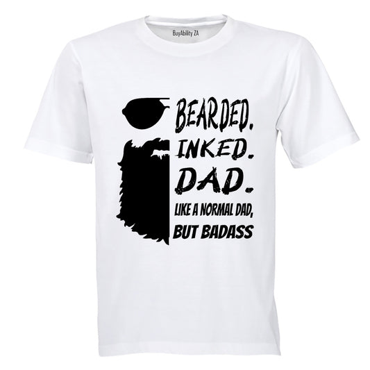 Bearded. Inked. DAD - Adults - T-Shirt - BuyAbility
