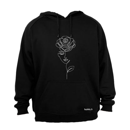 Beauty Rose Illustration - Hoodie - BuyAbility South Africa