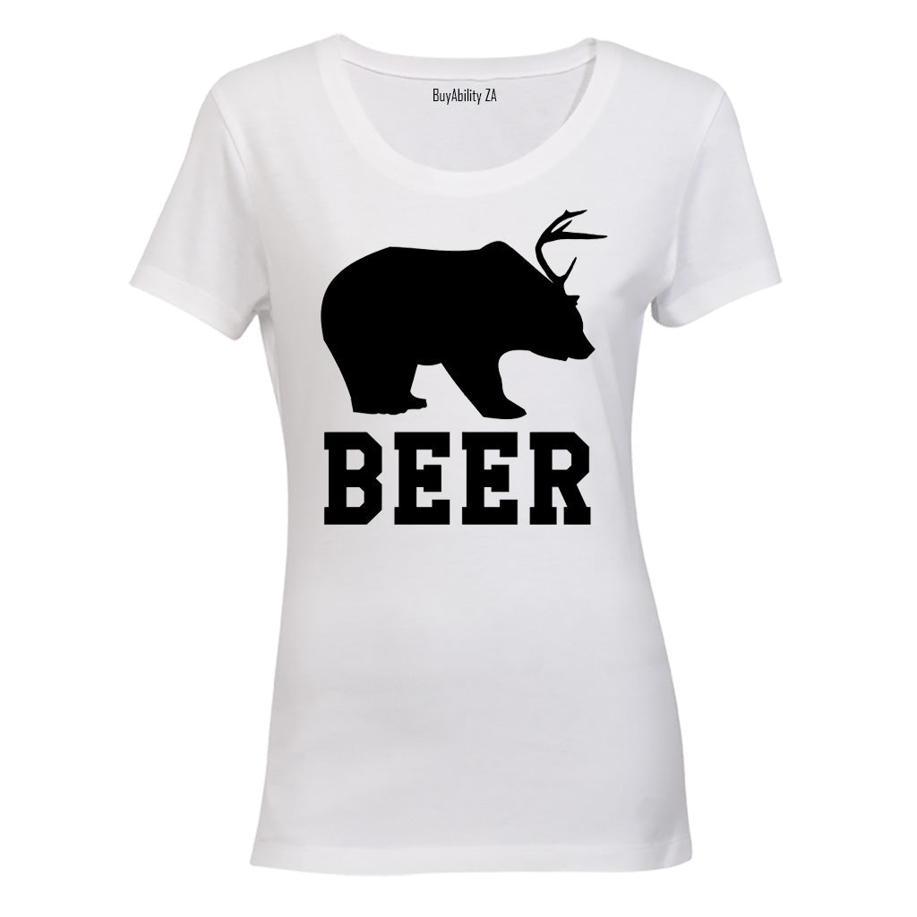 Beer - Bear + Deer - Ladies - T-Shirt