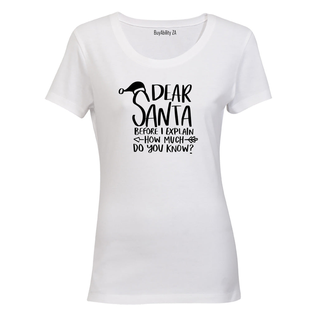 Before I Explain - Christmas - Ladies - T-Shirt