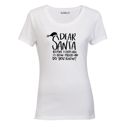 Before I Explain - Christmas - Ladies - T-Shirt