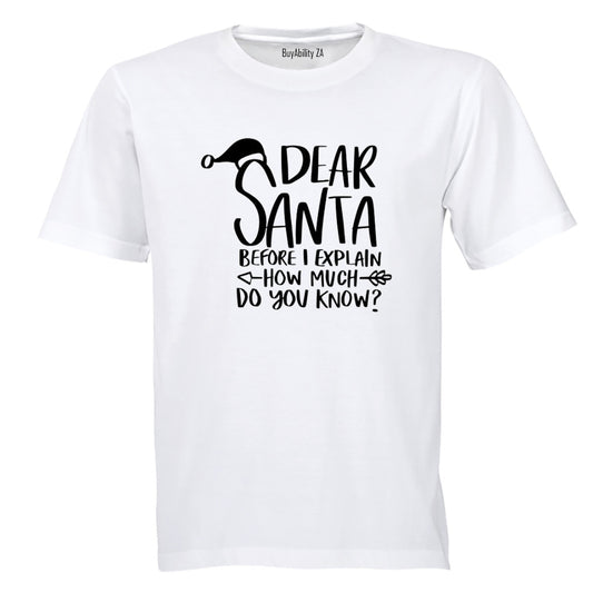 Before I Explain - Christmas - Adults - T-Shirt