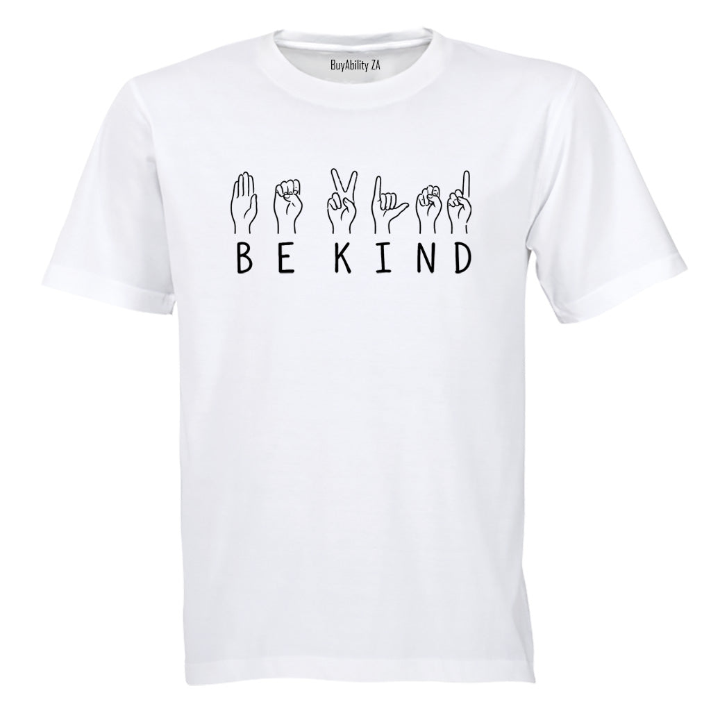 Be Kind Sign Language - Kids T-Shirt - BuyAbility South Africa