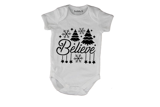 Believe - Christmas Decor - Baby Grow