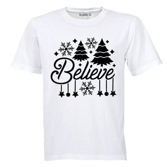 Believe - Christmas Decor - Kids T-Shirt