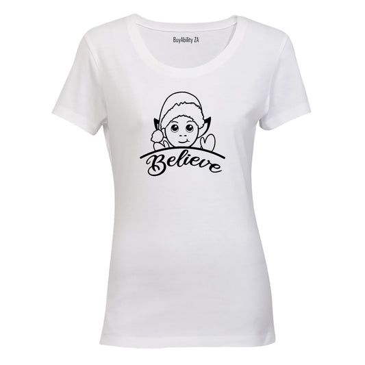 Believe - Christmas Elf - Ladies - T-Shirt