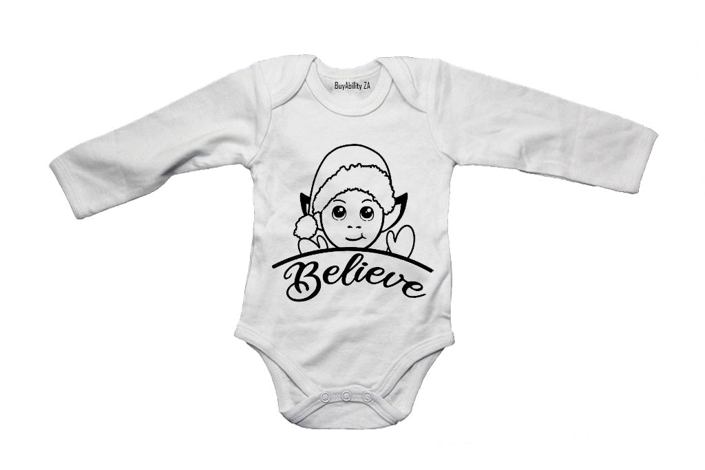 Believe - Christmas Elf - Baby Grow