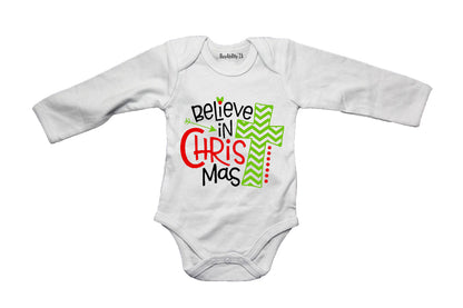 Believe in Christ-Mas - Christmas - Baby Grow