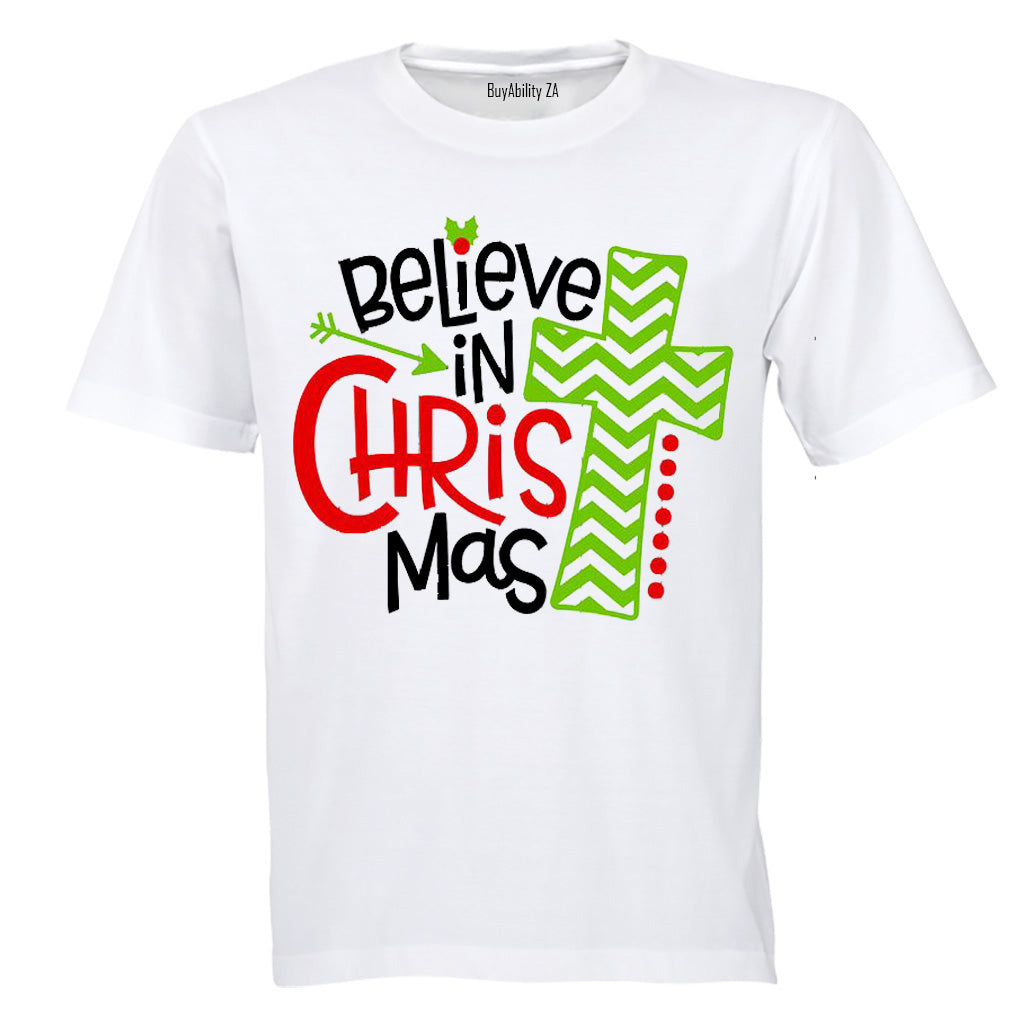 Believe in Christ-Mas - Christmas - Adults - T-Shirt