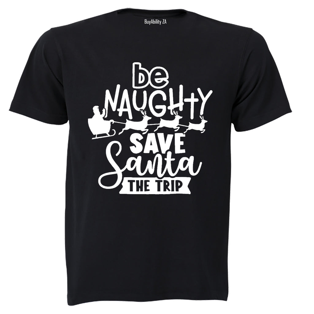 Save Santa The Trip! - Christmas - Adults - T-Shirt