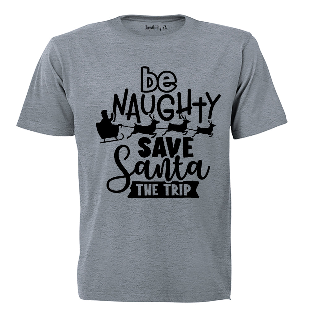 Save Santa The Trip! - Christmas - Adults - T-Shirt