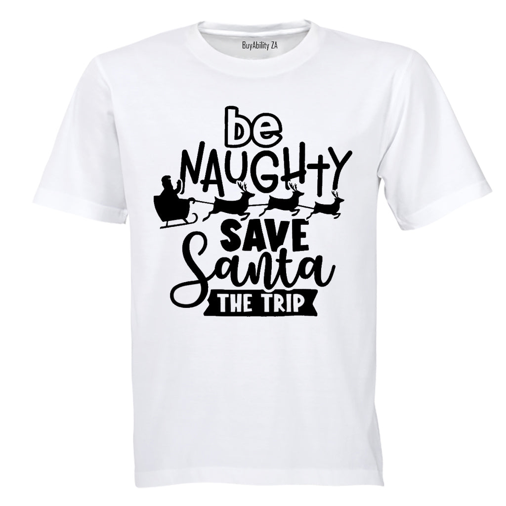 Save Santa The Trip! - Christmas - Adults - T-Shirt