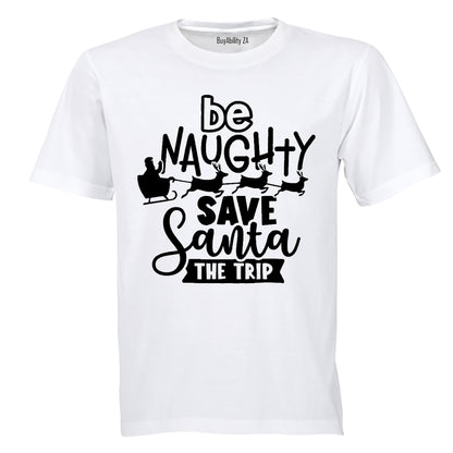 Save Santa The Trip! - Christmas - Adults - T-Shirt