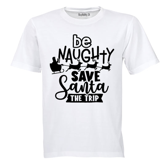 Save Santa The Trip! - Christmas - Adults - T-Shirt