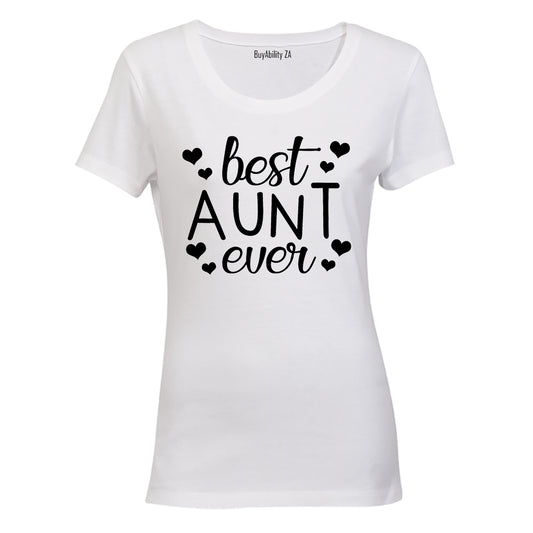 Best Aunt Ever - Hearts - Ladies - T-Shirt