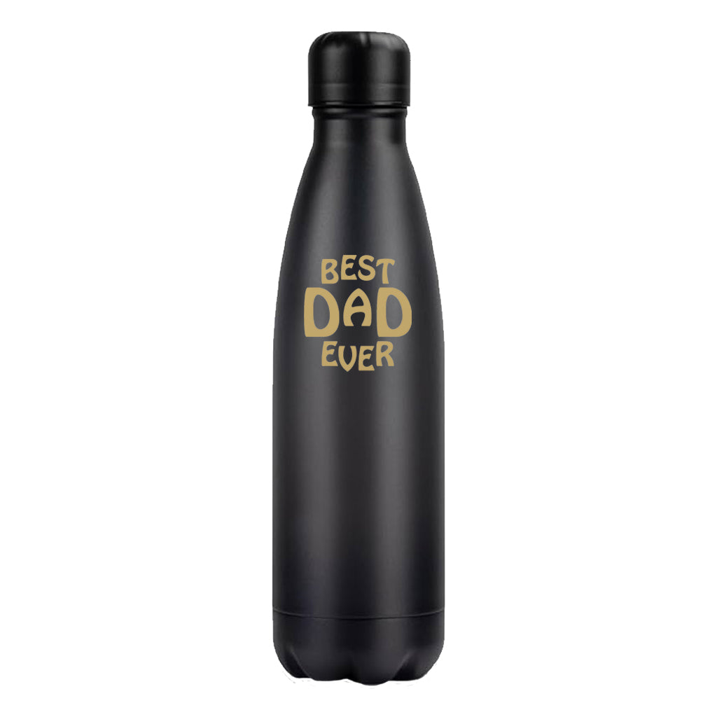 Best Dad - 500ml Black Stainless Steel Bottle