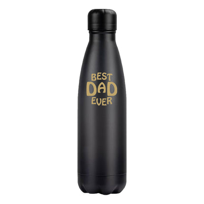Best Dad - 500ml Black Stainless Steel Bottle