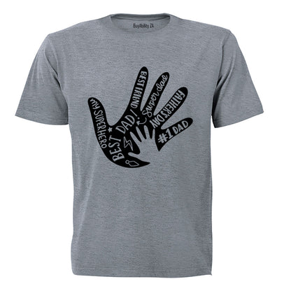 Best Dad - Hand - Adults - T-Shirt