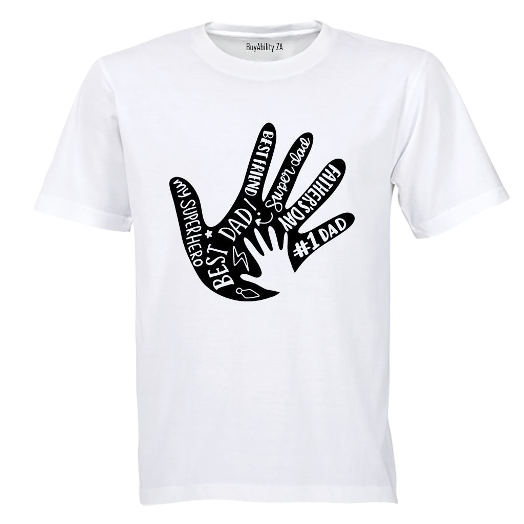 Best Dad - Hand - Adults - T-Shirt