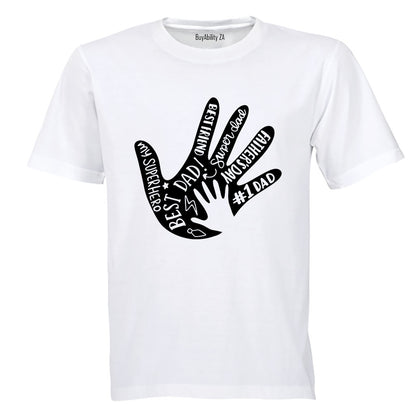 Best Dad - Hand - Adults - T-Shirt