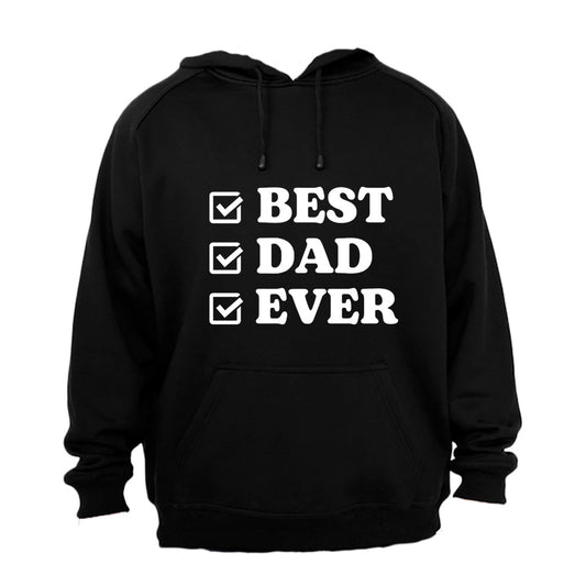 Best Dad Ever - Checked - Hoodie - BuyAbility South Africa