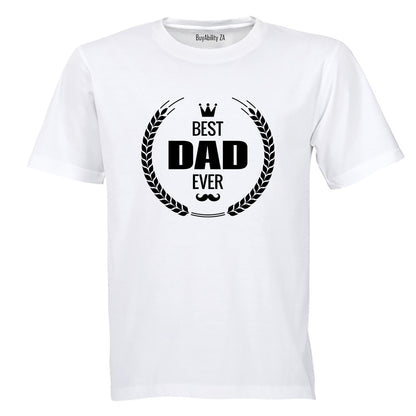 Best Dad Ever - Wreath- Adults - T-Shirt