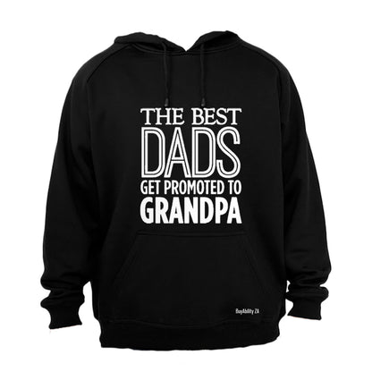 Best Dads Get Promoted to Grandpa - Hoodie - BuyAbility South Africa