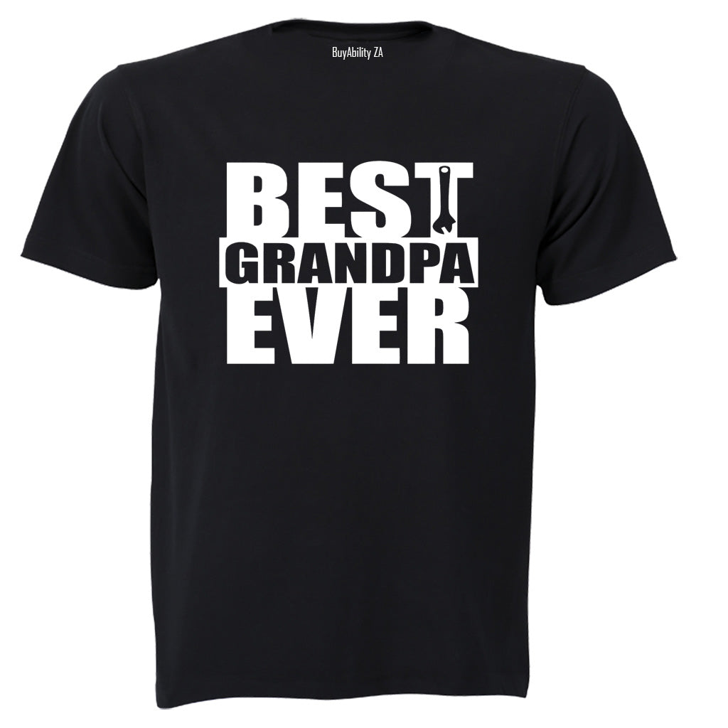 Best Grandpa Ever - Spanner - Adults - T-Shirt