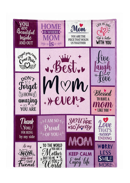 Best Mom Quotes Blanket - 150cm x 200cm - BuyAbility