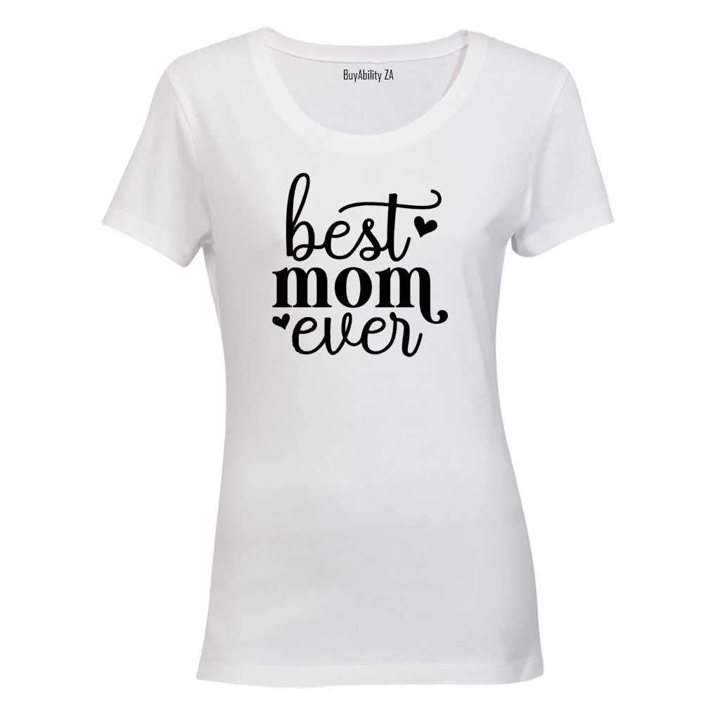 Best Mom Ever Hearts - Ladies - T-Shirt - BuyAbility South Africa