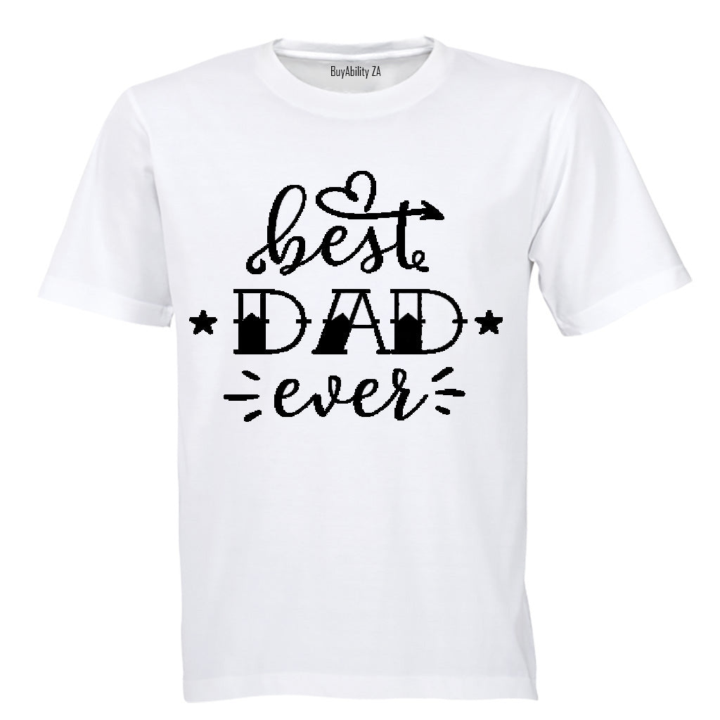 Best Dad Ever - Stars - Adults - T-Shirt