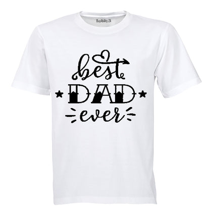 Best Dad Ever - Stars - Adults - T-Shirt