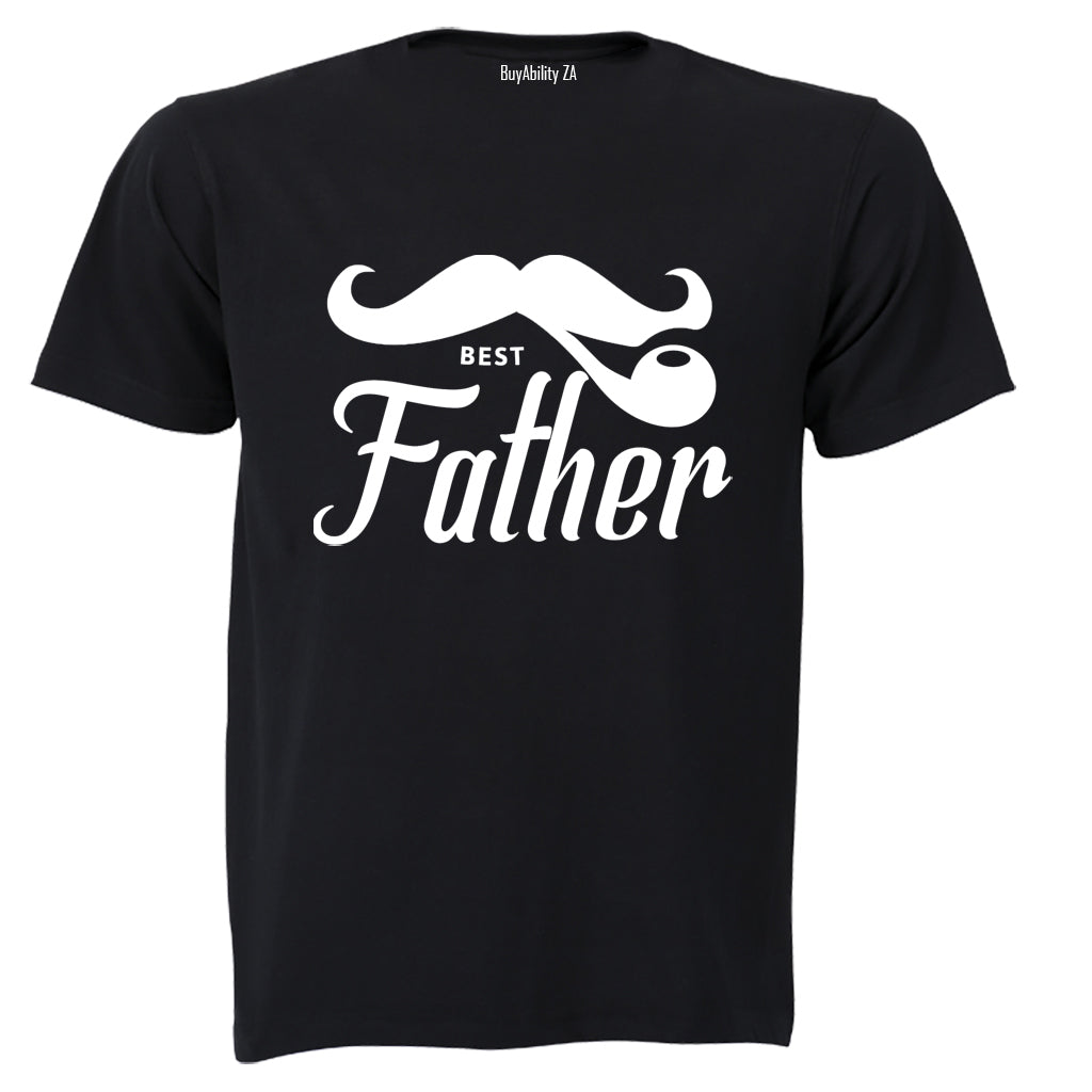 Best Father - Mustache - Adults - T-Shirt