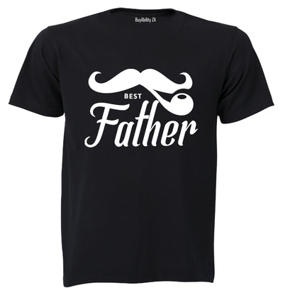 Best Father - Mustache - Adults - T-Shirt
